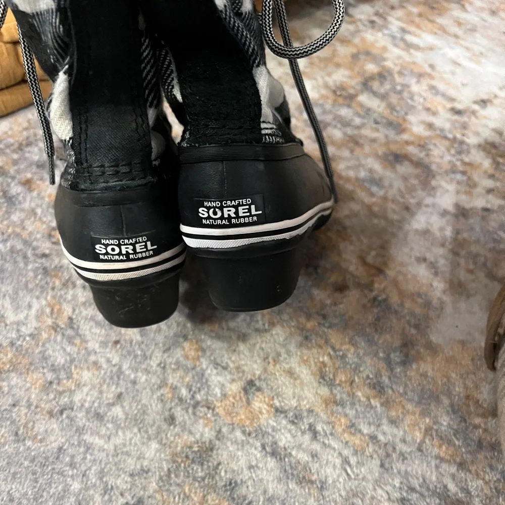 Sorel Slimpack 1964 Buffalo Check Duck Boot Size 7